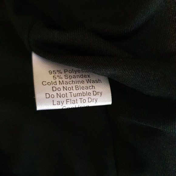 Pasduchas ruffle Midi Dress Black Size 14 w" belt short sleeve cocktail races - Picture 8 of 9